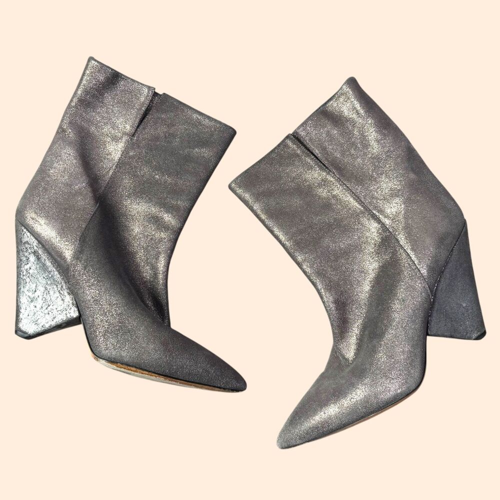 Isabel Marant Locky Metallic Cone Boots